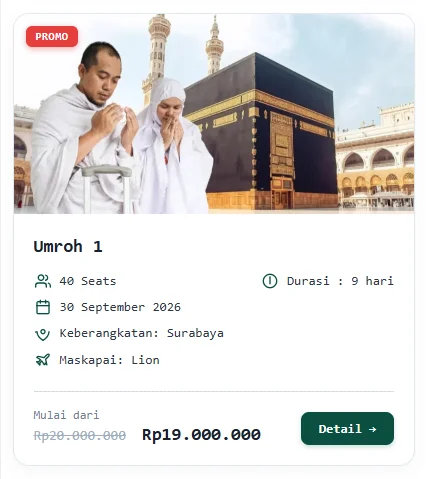Halaman Paket & Tampilan Katalog yang Lebih Informatif